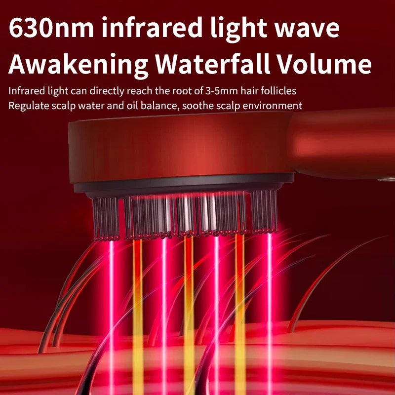 Revitalize Your Hair with our Head Massager - Vibration Comb with Red Light Therapy for Hair Growth and Scalp Care