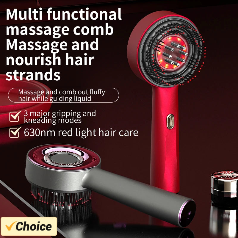 Revitalize Your Hair with our Head Massager - Vibration Comb with Red Light Therapy for Hair Growth and Scalp Care